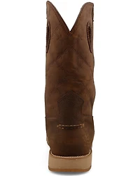 Twisted X Men's Pull-On Wedge Sole Waterproof Work Boot - Soft Toe