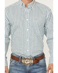 Ariat Men's Team Franklin Geo Print Long Sleeve Button-Down Western Shirt