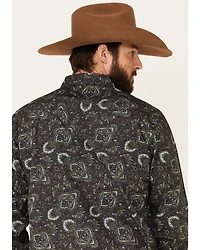 Moonshine Spirit Men's Legacy Large Paisley Print Long Sleeve Western Shirt