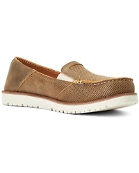 Ariat Women's Cruiser 360 Bomber Brown Slip-On Casual Shoes - Moc Toe