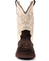 Superlamb Men's All Suede Western Boots - Round Toe