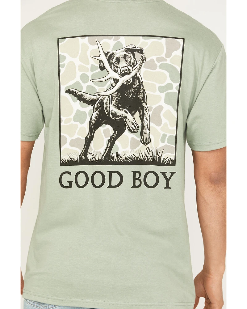 Buckwear Men's Good Boy Shed Fetch Short Sleeve Graphic T-Shirt