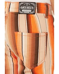 Ranch Dress'n Girls' Multi Sunset Serape Stripe High Rise Flare Jean