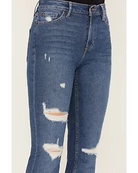 Idyllwind Women's Navaho Dark Wash High Risin' Distressed Bootcut Jeans