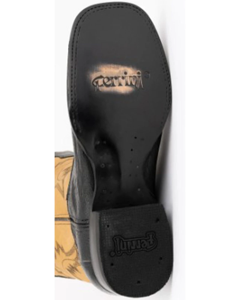 Ferrini Men's Nash Exotic Ostrich Leg Western Boots - Square Toe