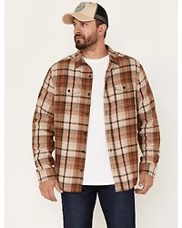 Brothers and Sons Men's Plaid Print Long Sleeve Button Down Flannel Shirt