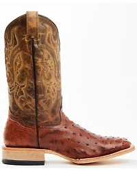 Cody James Men's Exotic Full Quill Ostrich Western Boots - Broad Square Toe