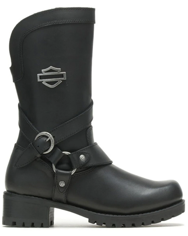 Harley Davidson Women's 9.5" Amber Motorcycle Boots - Round Toe