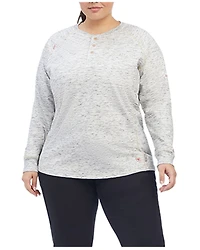 Ariat Women's FR Air Henley Long Sleeve Work Pocket Shirt - Plus