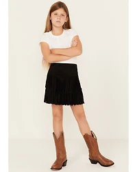 Shyanne Girls' Faux Suede Fringe Skirt