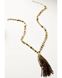 Shyanne Women's Soleil Feather Pendant Necklace