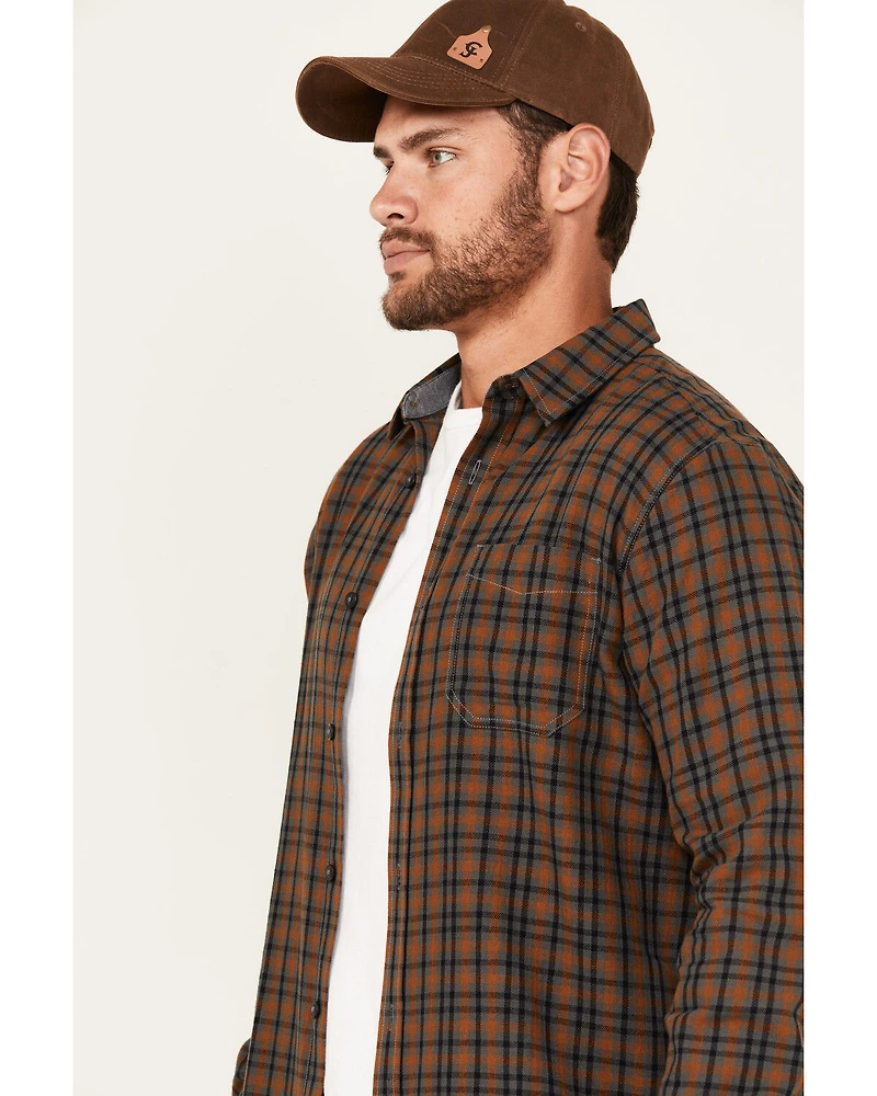 Brothers and Sons Men's Westley Plaid Print Button-Down Western Shirt
