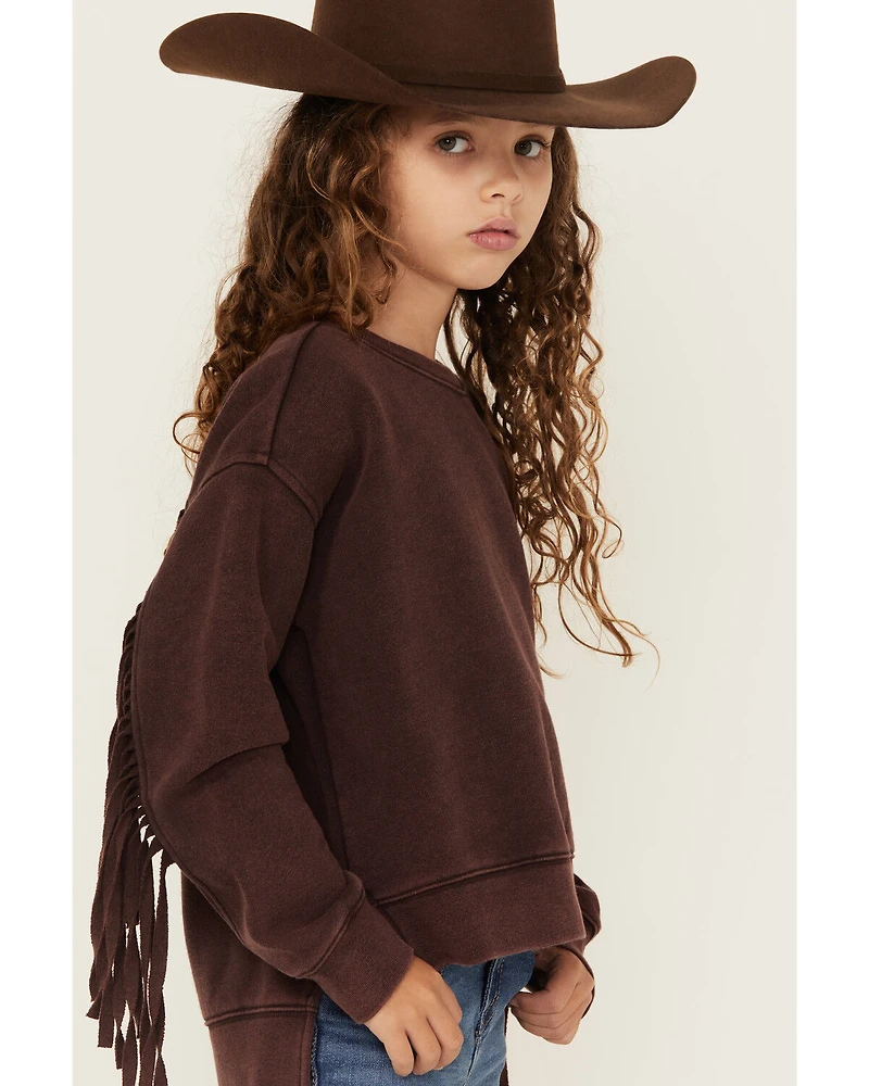 Shyanne Girls' Fringe Pullover Sweatshirt