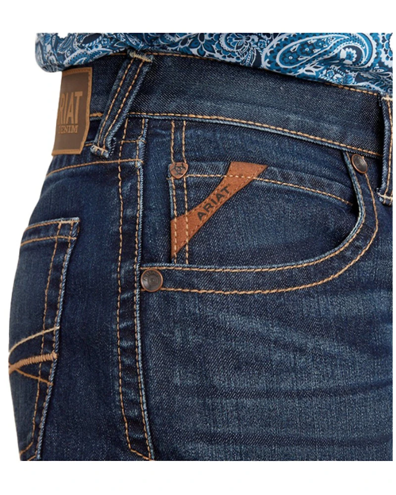 Ariat Men's M5 Dennis Dark Wash Stretch Straight Jeans