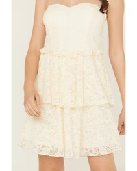 Originality Women's Boot Barn Exclusive Lace Tiered Mini Dress