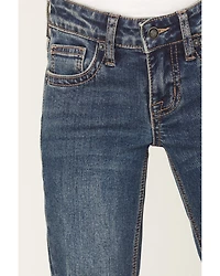 Rock & Roll Denim Girls' Medium Wash Boot Stitch Bootcut Jeans