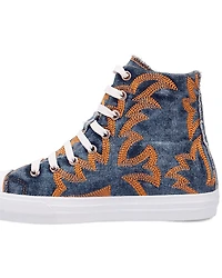 Dingo Women's Denim Western Stitched High-Top Sneakers