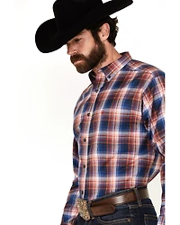 Ariat Men's Boot Barn Exclusive Presly Plaid Print Long Sleeve Button-Down Western Shirt