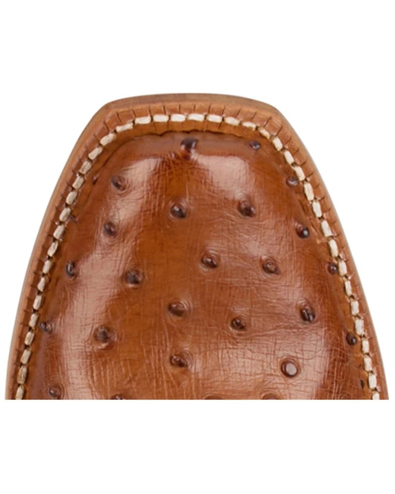 Tony Lama Women's Zaire Exotic Full Quill Ostrich Western Boots - Square Toe
