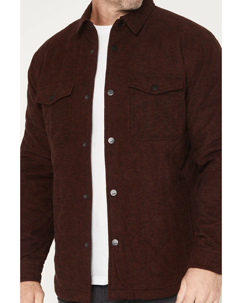 Hawx Men's Shale Plaid Print Shirt Jacket