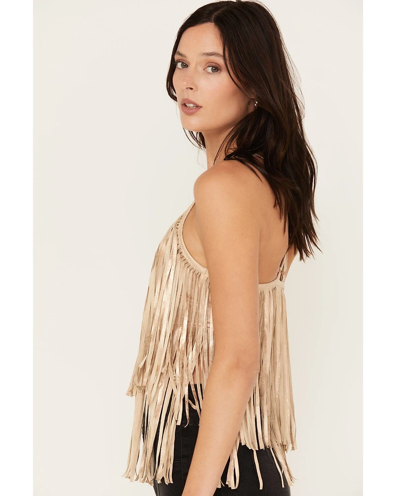 Shyanne Women's Cropped Fringe Tank Top