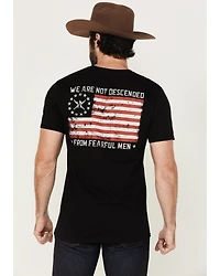 Kick Brass Men's We Are Not Descended From Fearful Men Short Sleeve Graphic T-Shirt