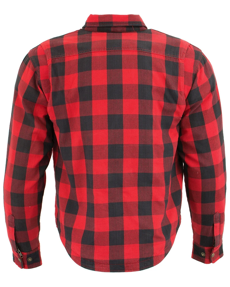 Milwaukee Performance Men's Aramid Checkered Flannel Biker Shirt - Big & Tall