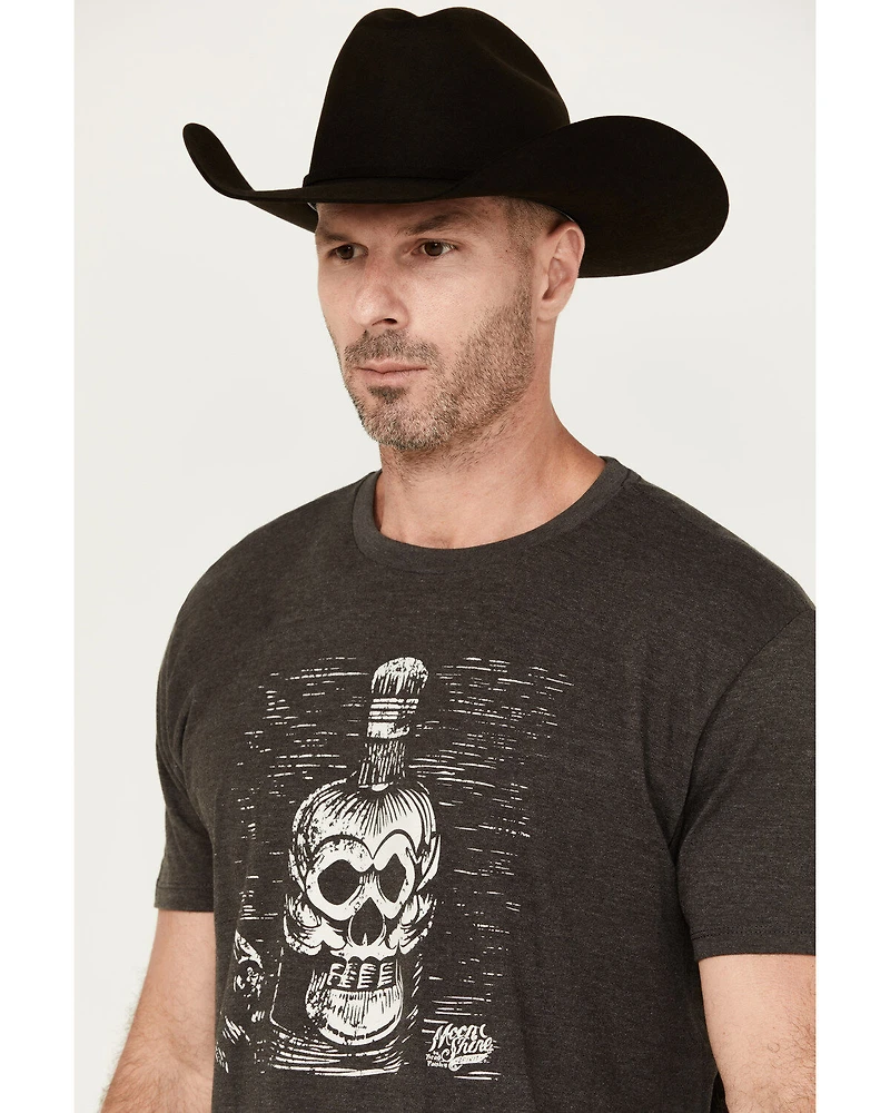 Moonshine Spirit Men's Bottle Lines Short Sleeve Graphic T-Shirt