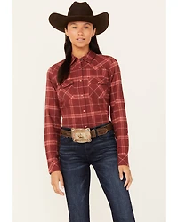 Shyanne Women's Willow Long Sleeve Snap Western Flannel Shirt