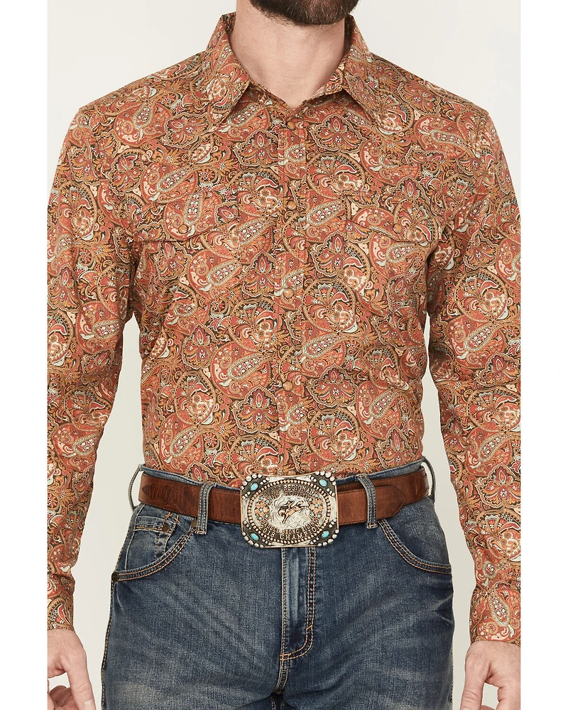 Gibson Trading Co Men's Wild Fire Medallion Print Long Sleeve