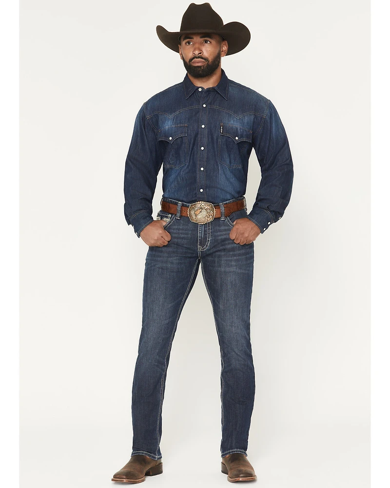 Rock & Roll Denim Men's Dark Wash Skinny Reflex Jeans