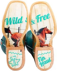 Tin Haul Women's Wild and Free Western Boots - Broad Square Toe