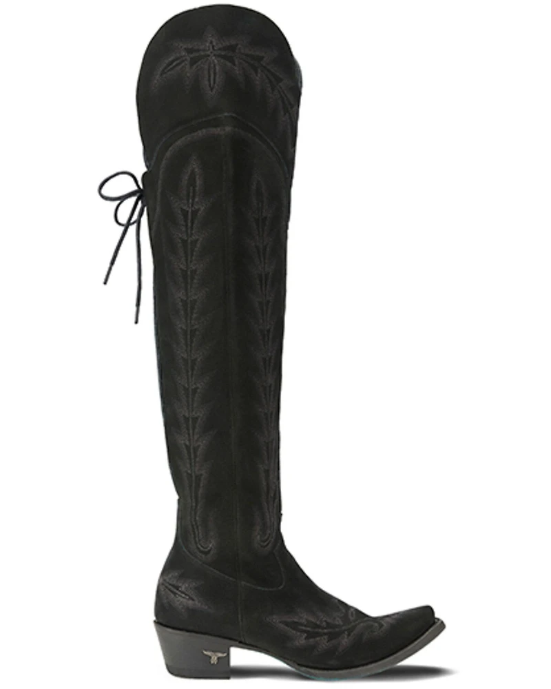 Lane Women's Lexington Over The Knee Suede Western Boots - Snip Toe