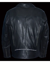 Milwaukee Leather Men's Lightweight Extra Long Biker Jacket - Big 5X