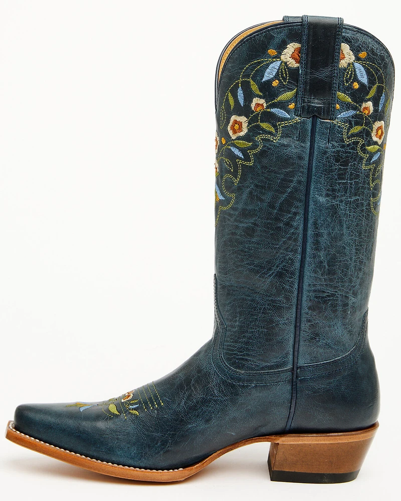 Shyanne Women's Stephanie Floral Western Boots - Snip Toe