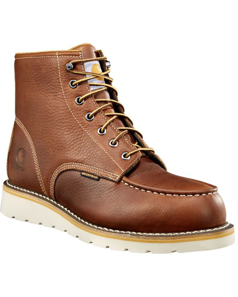 Carhartt Men's 6" Waterproof Wedge Boots - Moc Toe