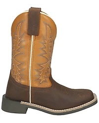 Smoky Mountain Little Boys' Adobe Western Boots - Broad Square Toe