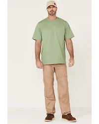 Hawx Men's Solid Loden Force Heavyweight Short Sleeve Work Pocket T-Shirt