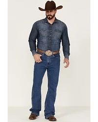 Blue Ranchwear Men's Buckaroo Medium Wash Stretch Regular Bootcut Jeans