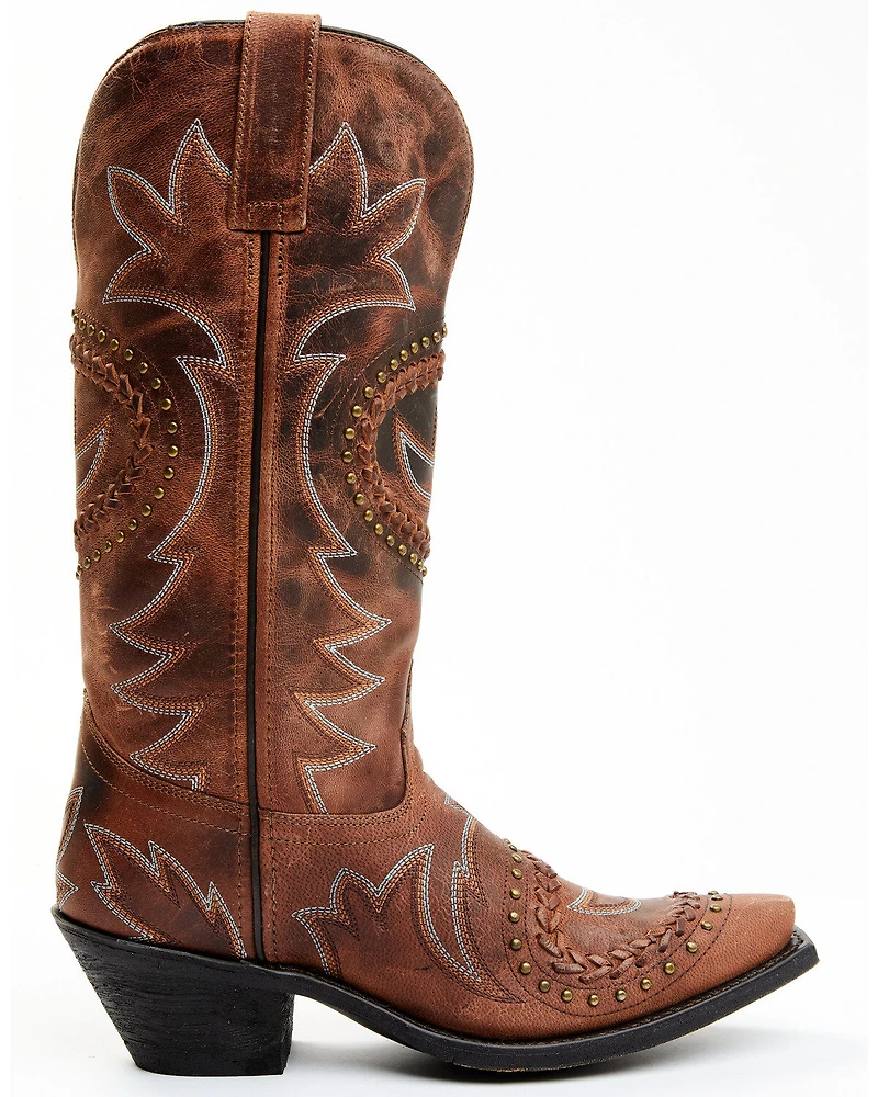 Laredo Women's Distressed Sidewinder Western Boots - Snip Toe