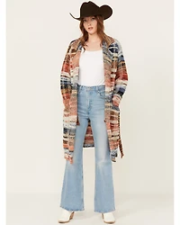 Room 34 Women's Striped Duster Cardigan