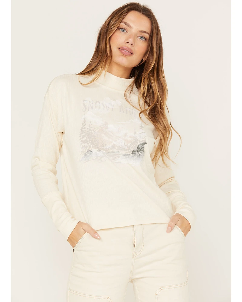 Cleo + Wolf Women's Mock Neck Tee
