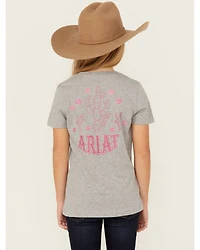 Ariat Girls' Cactus Short Sleeve Graphic Tee