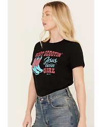 Kerusso Women's Boot Scootin Short Sleeve Graphic Tee