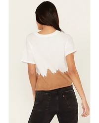 Shyanne Women's Dip Dye Graphic Tie Front Tee