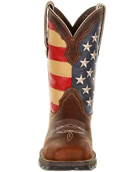 Durango Women's Lady Rebel Patriotic Flag Work Boots - Steel Toe