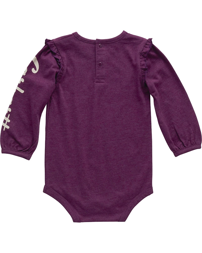Carhartt Infant Girls' Caspia Horse Long Sleeve Graphic Onesie