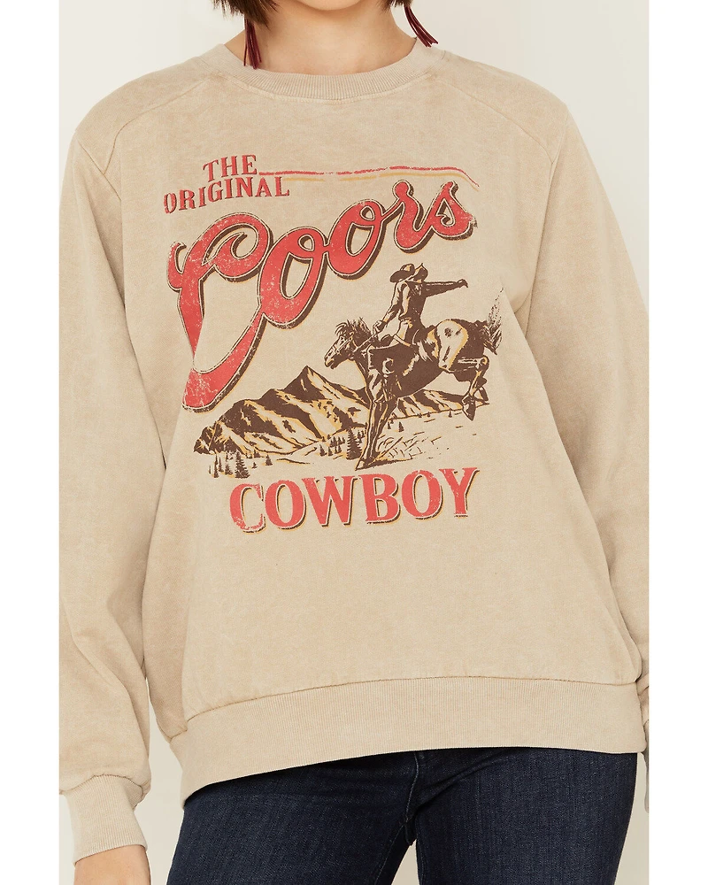 Coors Women's OG Cowboy Graphic Crewneck Sweatshirt