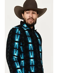 Rock & Roll Denim Men's Southwestern Print Berber Pullover