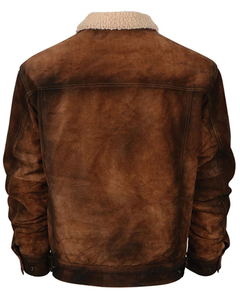 STS Ranchwear By Carroll Men's Cash Money Suede Sherpa Jacket - 4X